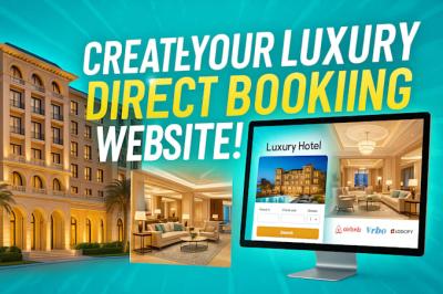 I will create a direct booking website with Hostaway, Guesty, OwnerRez, Lodgify, VRBO, Smoobu