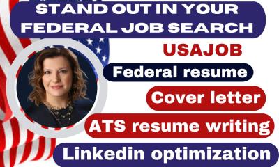 I will write federal resume writing for USAJOBS, ATS resume, ECQ resume for SES roles