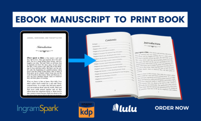 I will convert your ebook manuscript to hardback, hardcover, KDP, IngramSpark, Lulu