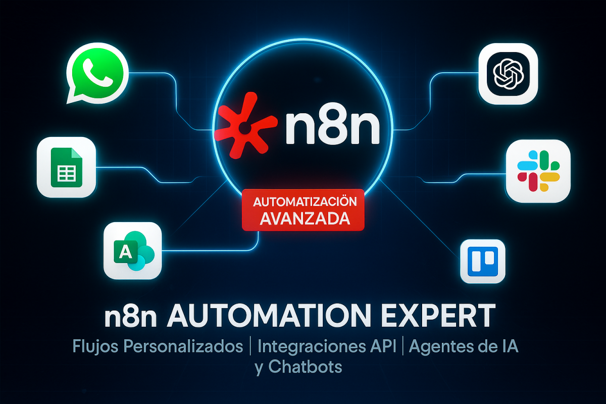 I will automatización n8n agente ia n8n flujo n8n chatbot whatsapp integración api