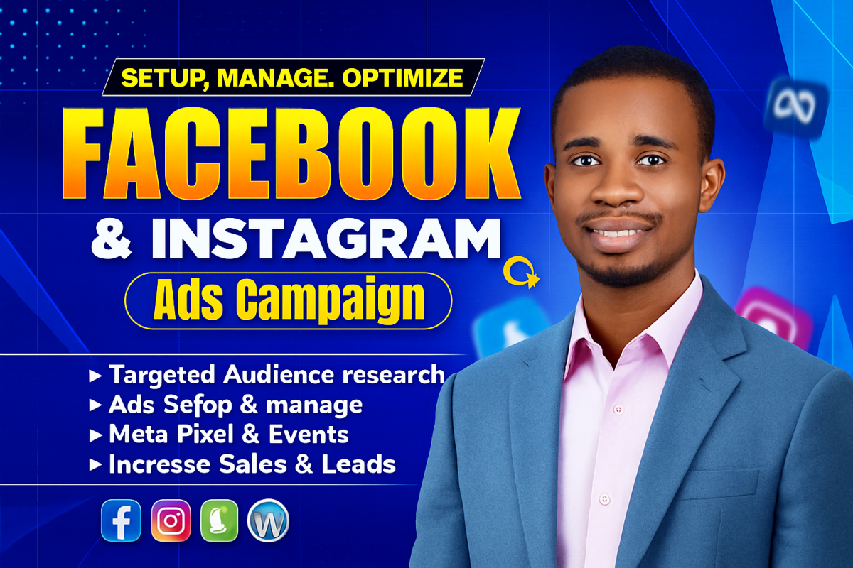 I will setup Facebook Meta Ads Campaign Meta Advertising Instagram Post