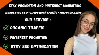I will promote your Etsy shop to increase real engagement and visibility