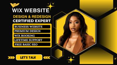 I will build Wix website, redesign Wix website, design Wix business website, and create Wix eCommerce store