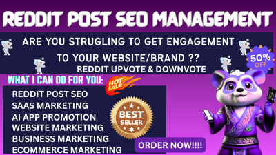 reddit post upvote comment thread mention for ai website promotion