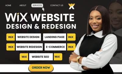 I will Wix website design Wix website redesign Wix website design Wix website redesign