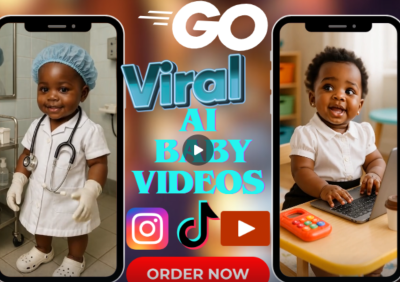 I will create hilarious viral AI baby talking videos, AI podcast lookalike baby, AI avatar