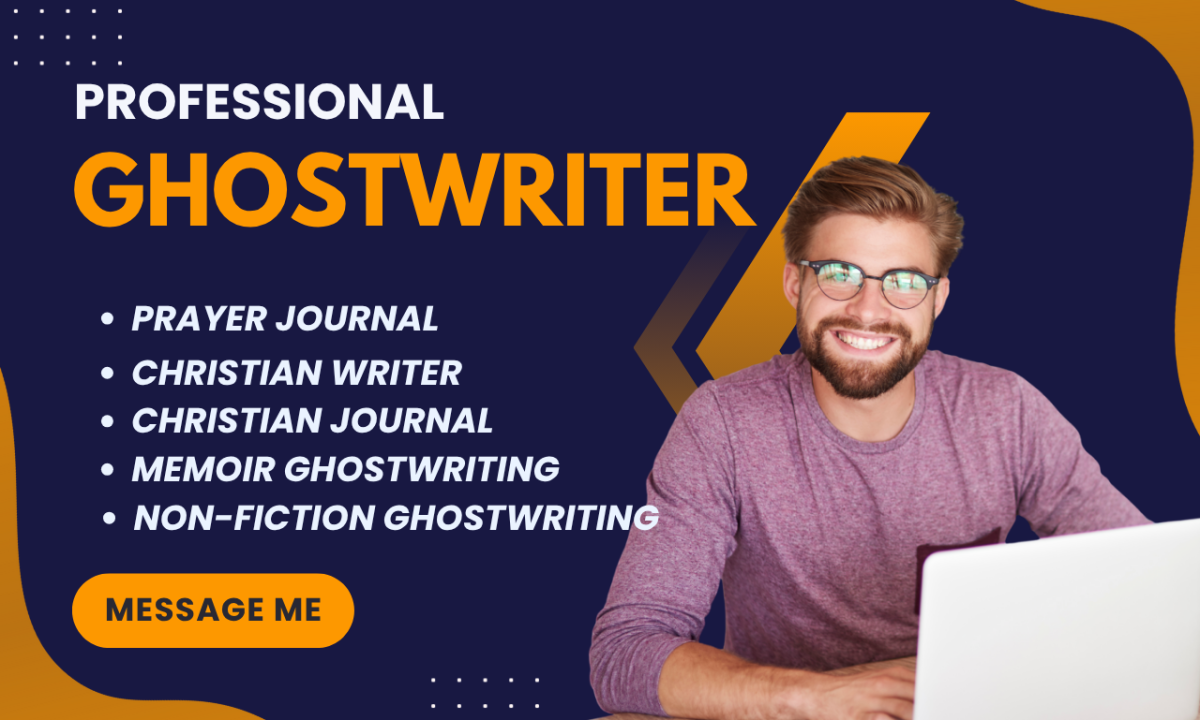 I Will Memoir Non Fiction Ghostwriter Devotional Christian Ebook Prayer Journal Writer