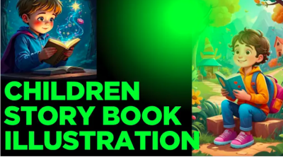 I will children story book illustrations, children story book illustration illustrate