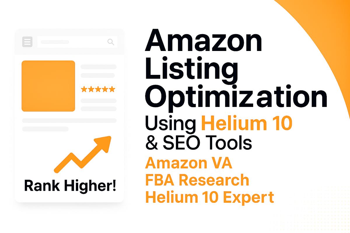 I Will Optimize Your Amazon Listings with Helium 10 and SEO Tools