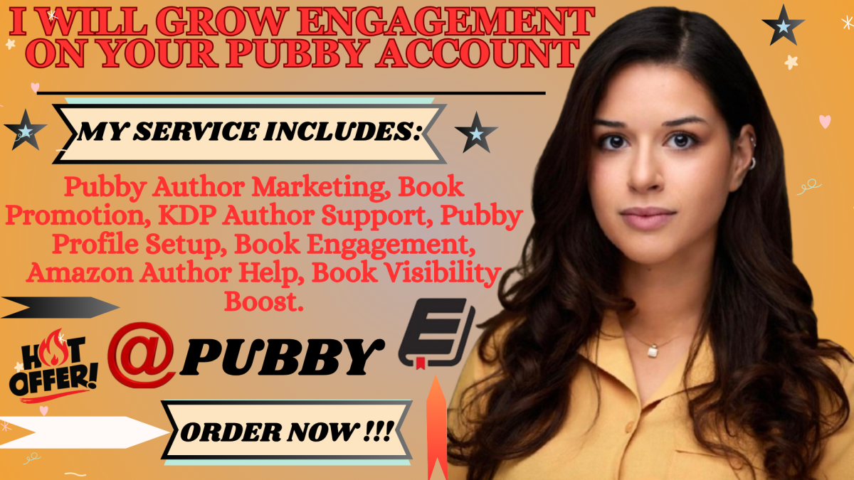 I will help grow engagement on your Pubby author profile