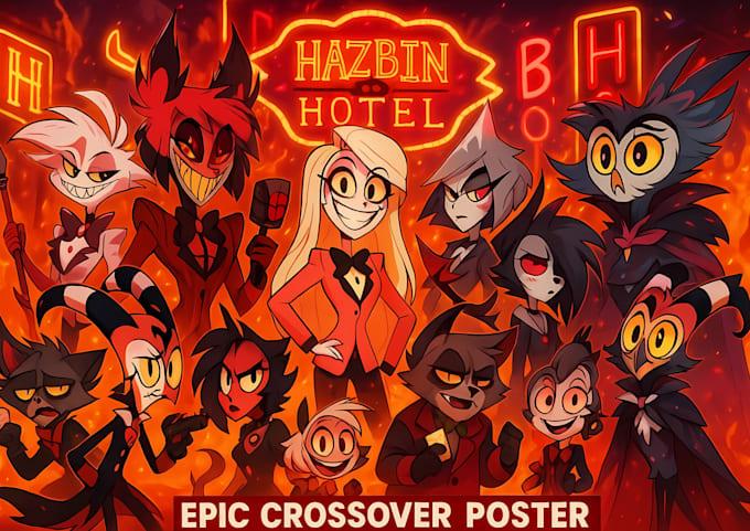 I will illustrate your Hazbin Hotel or Helluva Boss character in Hellverse universe