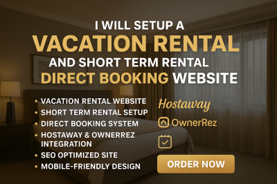Setup a Direct Booking Vacation Rental, Airbnb, Hotel Booking & Short-Term Website