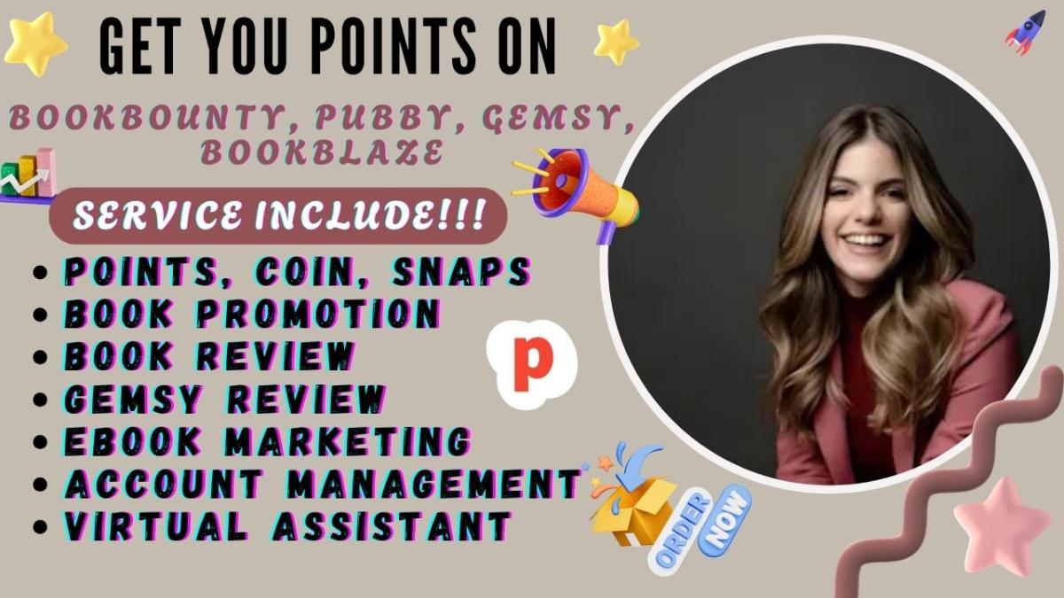 I will get you points on Pubby, BookBounty, GemsY, and BookBlaze