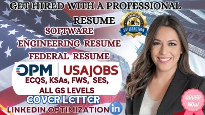I will do professional federal resume writing service for USAJOBS, engineering resume