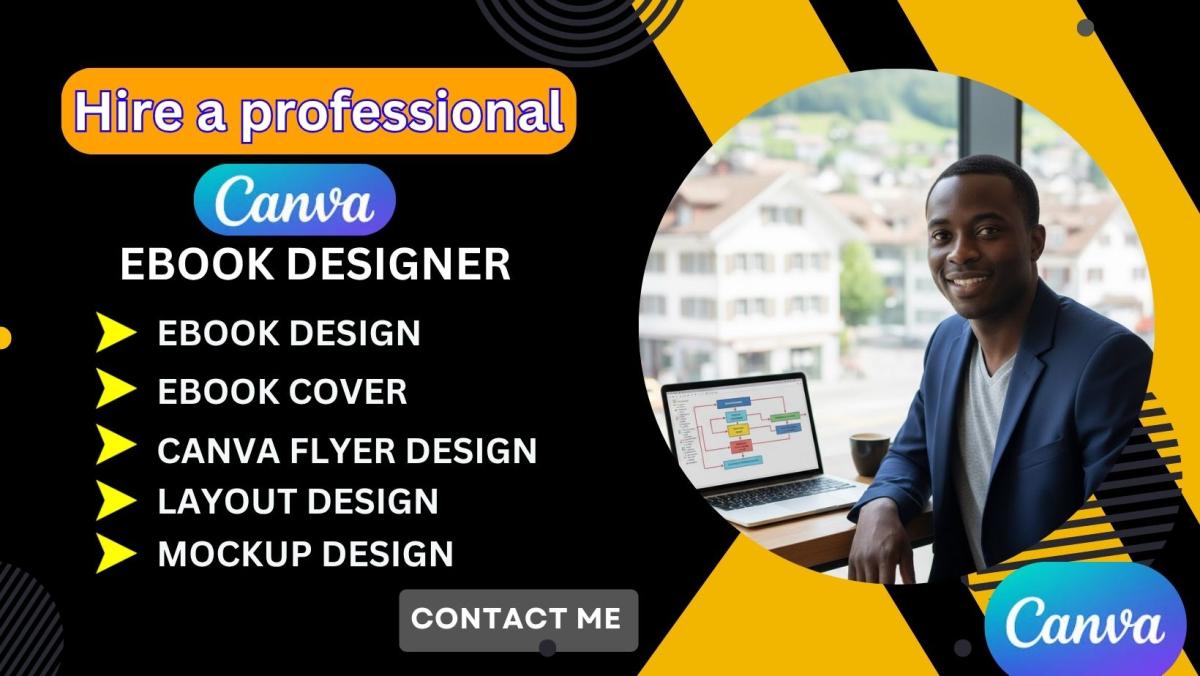 I will do canva ebook design canva workbook canva flyer ebook lead magnet