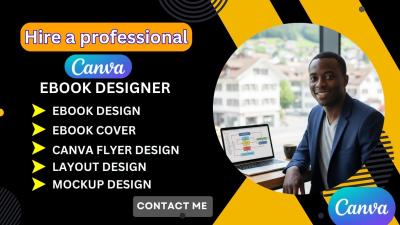 I will do canva ebook design canva workbook canva flyer ebook lead magnet