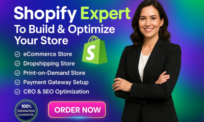 I will build, design, redesign Shopify website, responsive store, organic sales CRO audit