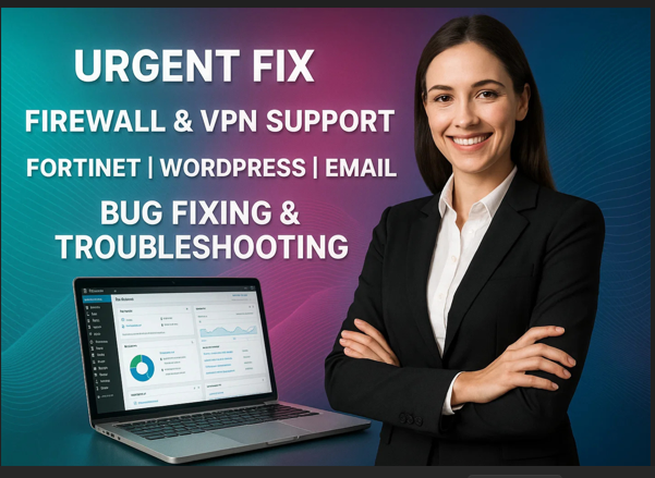 I will urgently bug fixing troubleshooting critical error revamp fix blurry firewallvpn