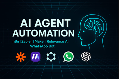 I will build AI chatbot workflow automation with Zapier N8N WhatsApp, custom AI agents