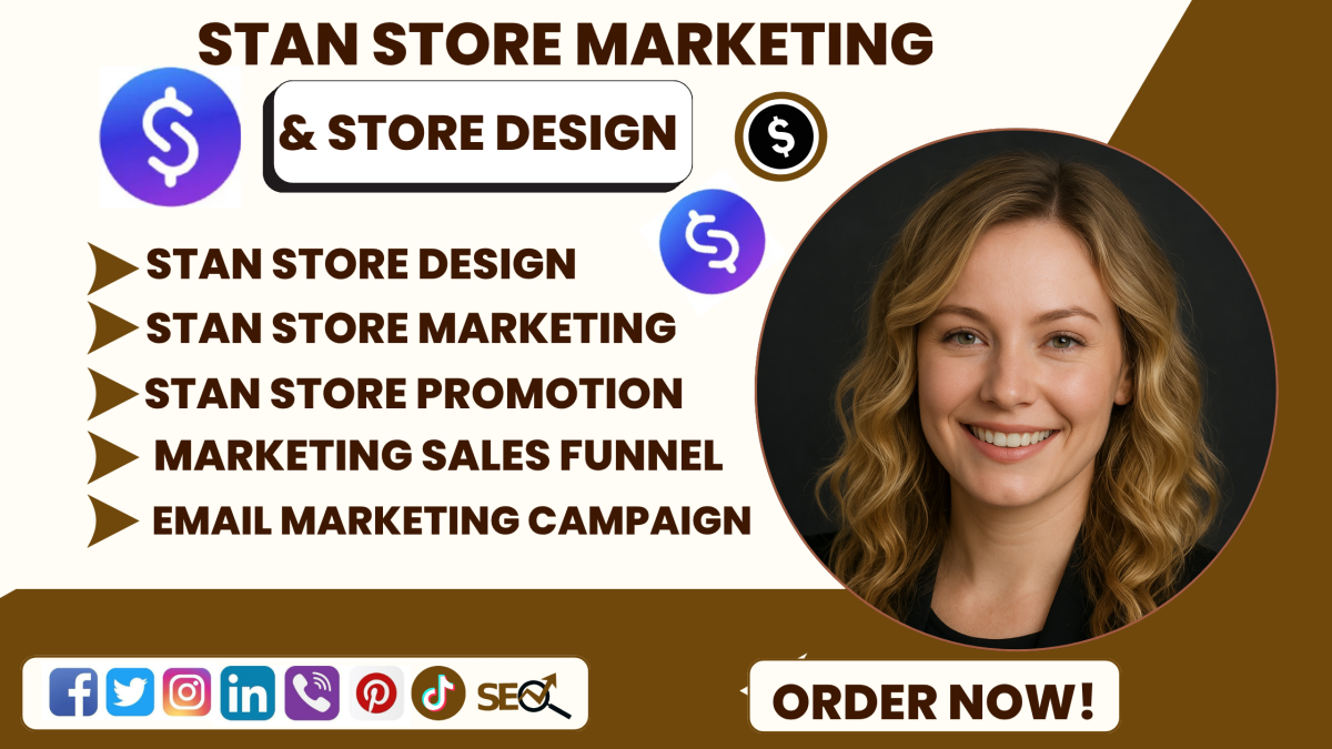 I Will Do Stan Store Marketing, Stan Store Setup, and Sales Funnel Setup for Your Store