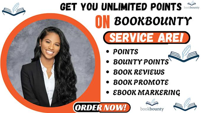 I will help you get unlimited points on Book Bounty, boost your Amazon book visibility
