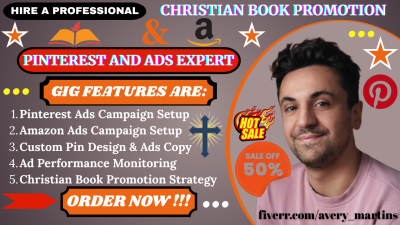 I Will Effectively Promote Your Christian Book with Pinterest and Amazon Ads