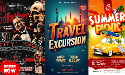 Design Stunning Retro Vintage Poster Graphic Design for Events, Travel, and Movies