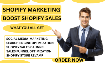 I Will Boost Shopify Sales & Grow Your Ecommerce Website | Dropshipping Store Shopify Promotion