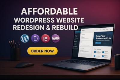 I WILL RECREATE WORDPRESS WEBSITE REVAMP REBUILD DIVI WOOCOMMERCE STRIPE PAYPAL FIX