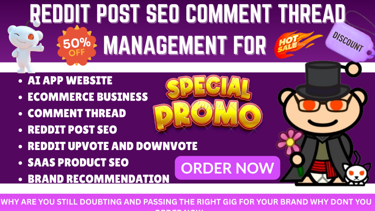 Do Reddit Post Upvote Comment Thread Brand Mention Product SEO Website Promotion