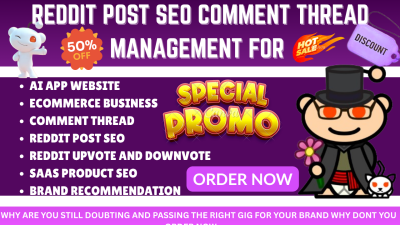 Do Reddit Post Upvote Comment Thread Brand Mention Product SEO Website Promotion