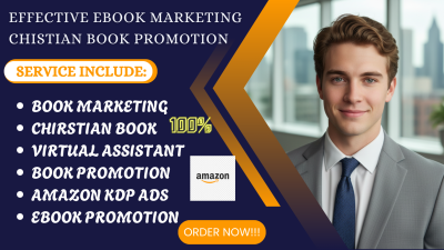 I will do effective ebook marketing, Christian book promotion, children ebook promotion