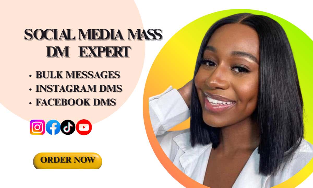 I will do Instagram mass DM, Facebook mass DM, mass DMs, bulk message for you