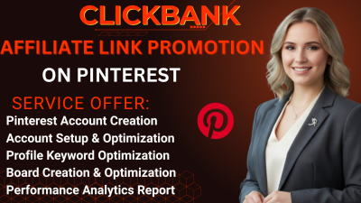 I Will Promote Your ClickBank Affiliate Link on Pinterest