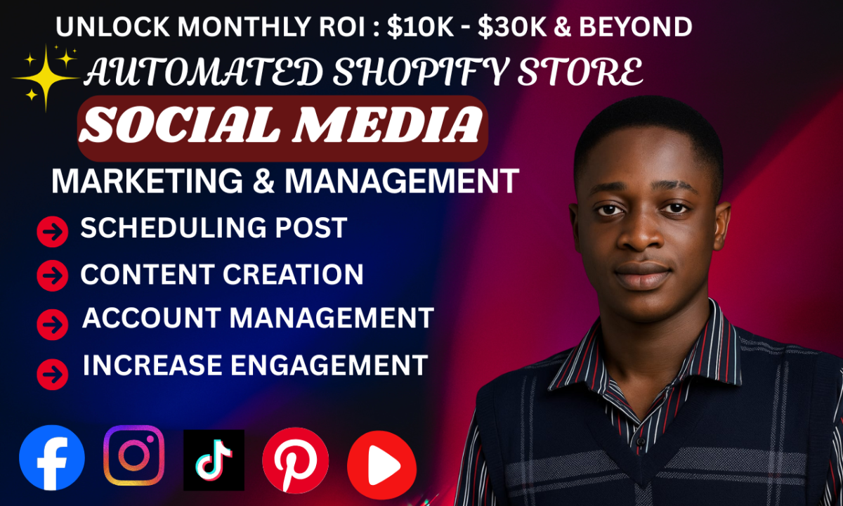 I Will Be Your Social Media Marketing Manager and Content Creation
