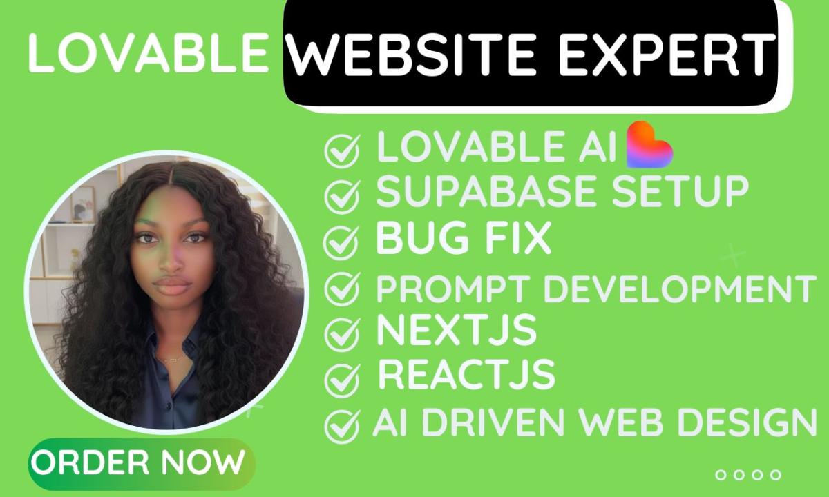 I will develop lovable AI websites, fix lovable AI issues, and integrate lovable AI into WordPress Lovable MVP