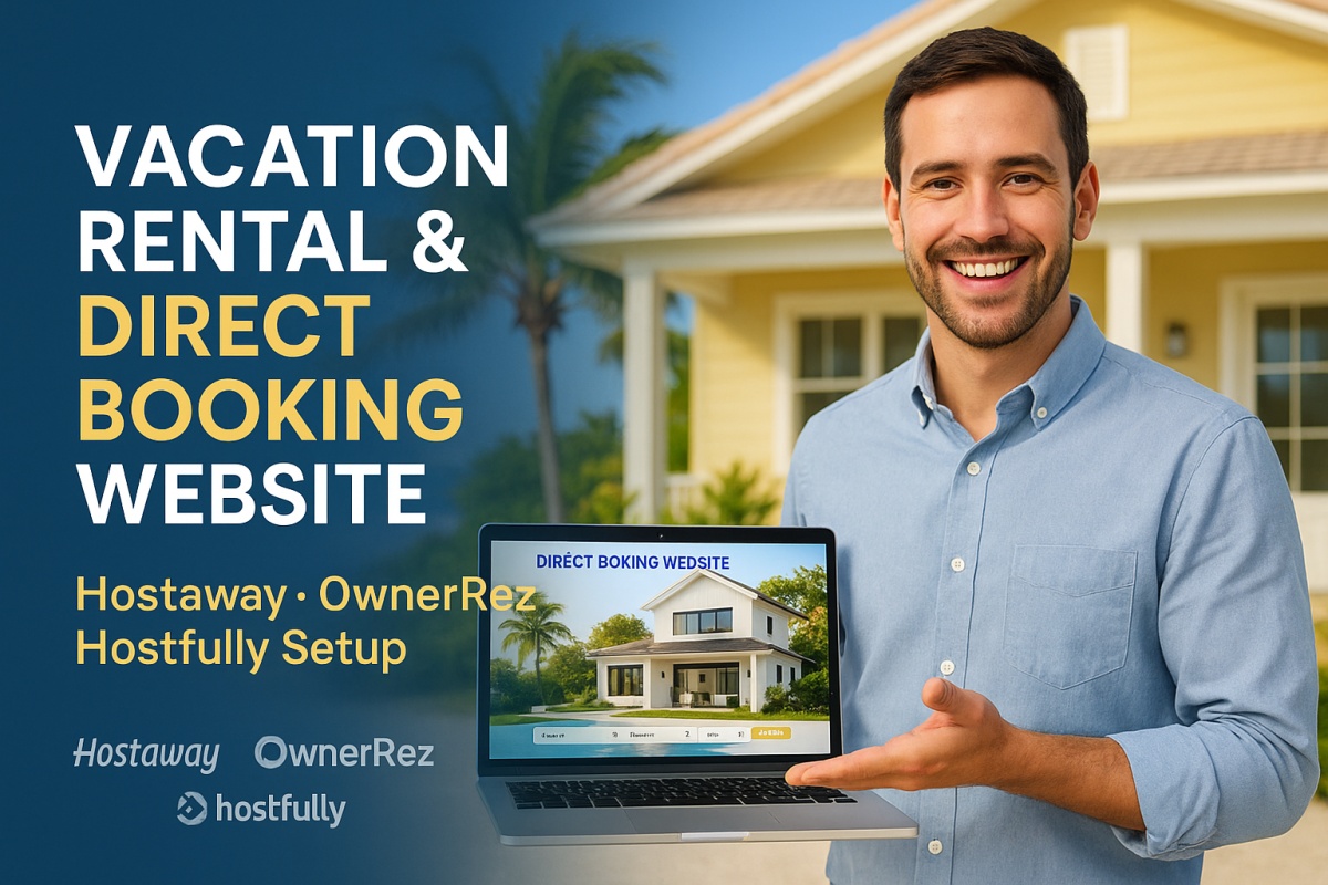 I will Vacation Rental Website: Direct Booking with Hostfully, OwnerRez, Hostaway