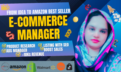 I Will Manage Your Ecommerce Store on TikTok Shop, Etsy, Amazon, eBay, and Shopify