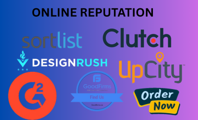 I will clutch G2 GoodFirms DesignRush your online reputation