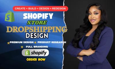 Design Shopify Store, Shopify Redesign & Dropshipping Store Website