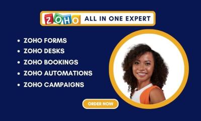 I will Zoho Sites Zoho Creator Zoho CRM Setup Zoho Flow Zoho Sales Funnel