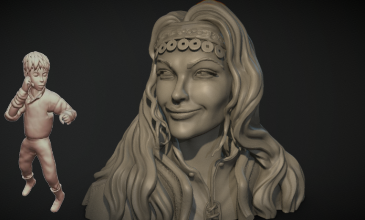 I will 3d sculpting miniature 3d character design quality character sculpt for 3d print