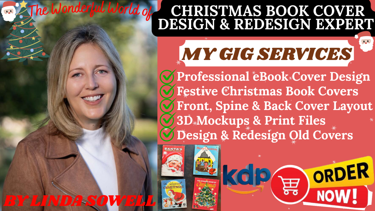I Will Design or Redesign Your Christmas, eBook, or KDP Book Cover