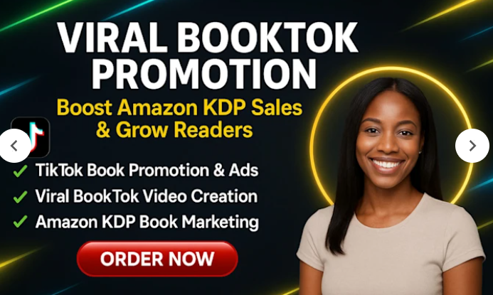 I will do BookTok TikTok Book Promotion, Viral Video Ads, and Amazon KDP Marketing