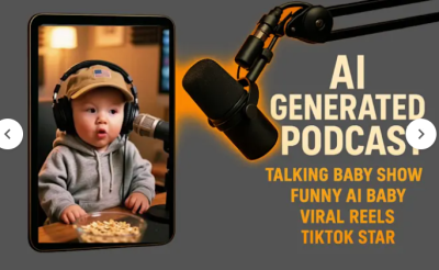 I will create viral AI baby podcast video, AI talking avatar, AI podcast, AI baby podcast