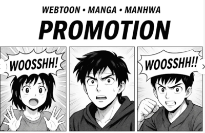 I will do professional webtoon promotion, webtoon marketing, webcomic, manga, tapas