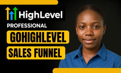 I will design expert GoHighLevel sales funnel, CRM GHL landing page, Go High Level VA