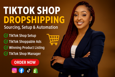 I Will Set Up TikTok Shop, Facebook Shop, Shopify Dropshipping Store, and FB Ads