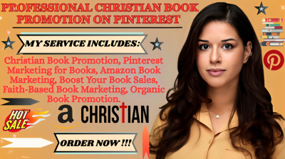 I will do professional Christian book promotion on Pinterest and Amazon book marketing