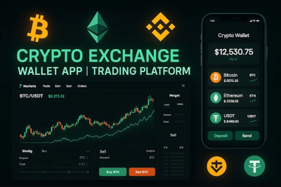 I Will Build Crypto Exchange Platforms, P2P Exchange Websites, and Crypto Wallet Apps